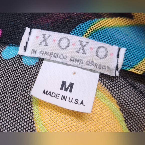 XOXO In America and Abroad Women's Shirt Hippie Floral Vintage 90s 80s Medium - Picture 4 of 13